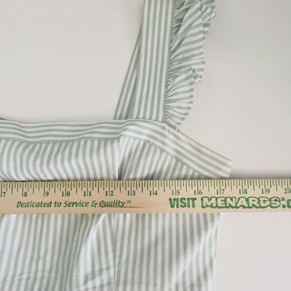 Gal Meets Glam Maxi Dress  12 Jasmine Ruffle Tier Maxi Green Stripe Cottagecore - Picture 12 of 16